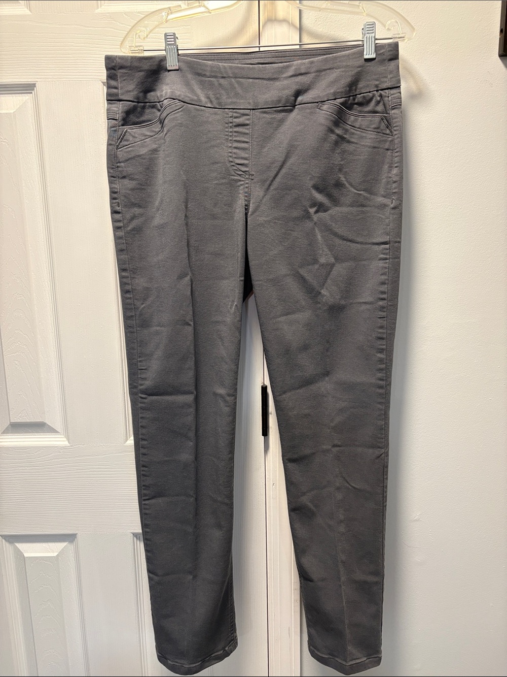 Westbound Gray Slim Ponte cotton/spandex stretch Pull-On Pants